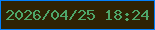 文字の大きさ：2、枠の色：037ffa、背景の色：2e2204、文字の色：4ea669 無料ブログパーツのブログ時計