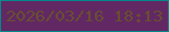 文字の大きさ：5、枠の色：03898b、背景の色：622863、文字の色：674f31 無料ブログパーツのブログ時計