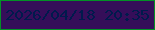文字の大きさ：1、枠の色：039026、背景の色：350e59、文字の色：001a4d 無料ブログパーツのブログ時計