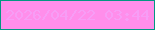 文字の大きさ：2、枠の色：039783、背景の色：ff8eeb、文字の色：f79df5 無料ブログパーツのブログ時計