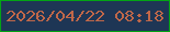 文字の大きさ：5、枠の色：03a315、背景の色：1e3655、文字の色：c06749 無料ブログパーツのブログ時計