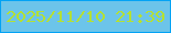文字の大きさ：3、枠の色：03a3f5、背景の色：6cc4ea、文字の色：b5e033 無料ブログパーツのブログ時計