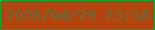 文字の大きさ：4、枠の色：03aa33、背景の色：b5430e、文字の色：5b7246 無料ブログパーツのブログ時計
