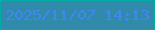 文字の大きさ：1、枠の色：03aba7、背景の色：308aa9、文字の色：4286f5 無料ブログパーツのブログ時計