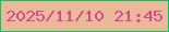 文字の大きさ：5、枠の色：03c765、背景の色：ecb998、文字の色：d14b93 無料ブログパーツのブログ時計