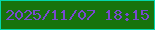 文字の大きさ：2、枠の色：03d7ab、背景の色：17730c、文字の色：7849cf 無料ブログパーツのブログ時計