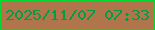 文字の大きさ：3、枠の色：03d832、背景の色：b1754b、文字の色：009c46 無料ブログパーツのブログ時計