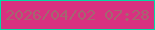 文字の大きさ：5、枠の色：03daa4、背景の色：d83180、文字の色：a46670 無料ブログパーツのブログ時計