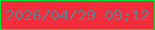 文字の大きさ：5、枠の色：03e338、背景の色：f22d3b、文字の色：687b89 無料ブログパーツのブログ時計