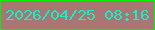 文字の大きさ：3、枠の色：03f108、背景の色：a97675、文字の色：1aecc3 無料ブログパーツのブログ時計