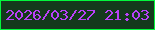 文字の大きさ：4、枠の色：03f63c、背景の色：14391c、文字の色：ba41f9 無料ブログパーツのブログ時計
