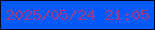 文字の大きさ：4、枠の色：040120、背景の色：0059fb、文字の色：983c92 無料ブログパーツのブログ時計