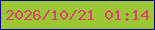 文字の大きさ：1、枠の色：04058a、背景の色：9ac732、文字の色：db4472 無料ブログパーツのブログ時計