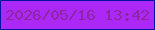 文字の大きさ：1、枠の色：04149d、背景の色：ac28f6、文字の色：8e25a2 無料ブログパーツのブログ時計