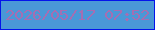 文字の大きさ：2、枠の色：0414eb、背景の色：4a98d7、文字の色：a56eb2 無料ブログパーツのブログ時計