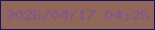 文字の大きさ：1、枠の色：041b6d、背景の色：926755、文字の色：7e569e 無料ブログパーツのブログ時計