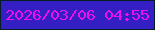 文字の大きさ：3、枠の色：041e21、背景の色：331fc3、文字の色：ee10ea 無料ブログパーツのブログ時計