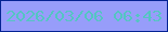 文字の大きさ：3、枠の色：042394、背景の色：979dfa、文字の色：54c5c2 無料ブログパーツのブログ時計
