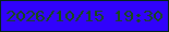 文字の大きさ：4、枠の色：042716、背景の色：3102fb、文字の色：184c13 無料ブログパーツのブログ時計