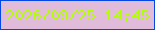 文字の大きさ：3、枠の色：0447e4、背景の色：e1bcda、文字の色：b4ff05 無料ブログパーツのブログ時計