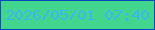 文字の大きさ：5、枠の色：0448c2、背景の色：42d58e、文字の色：39b9f2 無料ブログパーツのブログ時計