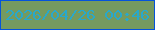 文字の大きさ：3、枠の色：0453db、背景の色：759a60、文字の色：29a8cb 無料ブログパーツのブログ時計