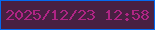 文字の大きさ：5、枠の色：046af0、背景の色：482042、文字の色：af2584 無料ブログパーツのブログ時計