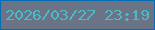 文字の大きさ：3、枠の色：046cb3、背景の色：6b7486、文字の色：4abbc8 無料ブログパーツのブログ時計