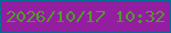 文字の大きさ：1、枠の色：046d94、背景の色：931e9f、文字の色：4e9e26 無料ブログパーツのブログ時計