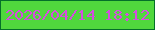 文字の大きさ：4、枠の色：047029、背景の色：50d83d、文字の色：d54edf 無料ブログパーツのブログ時計