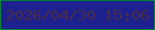 文字の大きさ：1、枠の色：048436、背景の色：1d208f、文字の色：4c2d46 無料ブログパーツのブログ時計