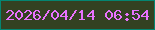 文字の大きさ：2、枠の色：048572、背景の色：334122、文字の色：e972fd 無料ブログパーツのブログ時計