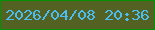 文字の大きさ：2、枠の色：049108、背景の色：536223、文字の色：4abdf2 無料ブログパーツのブログ時計