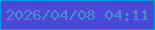 文字の大きさ：2、枠の色：049edf、背景の色：4949d8、文字の色：4f89c6 無料ブログパーツのブログ時計