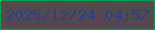 文字の大きさ：1、枠の色：04a14e、背景の色：55494e、文字の色：283e90 無料ブログパーツのブログ時計