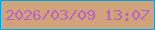 文字の大きさ：4、枠の色：04a2e1、背景の色：d1a37a、文字の色：b564c6 無料ブログパーツのブログ時計