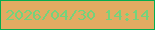 文字の大きさ：1、枠の色：04ad50、背景の色：e2ab62、文字の色：74d37c 無料ブログパーツのブログ時計