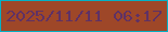 文字の大きさ：3、枠の色：04b0c5、背景の色：9e4728、文字の色：5f3165 無料ブログパーツのブログ時計