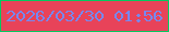 文字の大きさ：3、枠の色：04c960、背景の色：e84359、文字の色：7788ef 無料ブログパーツのブログ時計