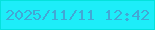文字の大きさ：3、枠の色：04e1dc、背景の色：1dedf9、文字の色：41a8d6 無料ブログパーツのブログ時計