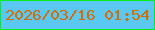 文字の大きさ：3、枠の色：04ee1a、背景の色：5ac8f3、文字の色：d16d03 無料ブログパーツのブログ時計