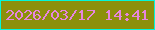 文字の大きさ：2、枠の色：04f6da、背景の色：8c900c、文字の色：e686e0 無料ブログパーツのブログ時計