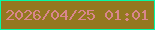 文字の大きさ：2、枠の色：04faa6、背景の色：947820、文字の色：d9868c 無料ブログパーツのブログ時計