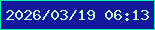 文字の大きさ：2、枠の色：04fbac、背景の色：15189d、文字の色：befcc0 無料ブログパーツのブログ時計