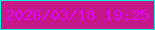 文字の大きさ：1、枠の色：04fbd7、背景の色：c51889、文字の色：de03ff 無料ブログパーツのブログ時計