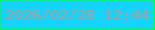 文字の大きさ：5、枠の色：04ff39、背景の色：14d4fb、文字の色：b09d9a 無料ブログパーツのブログ時計