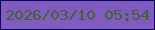 文字の大きさ：2、枠の色：05035b、背景の色：825bc0、文字の色：40642b 無料ブログパーツのブログ時計