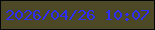 文字の大きさ：5、枠の色：05050a、背景の色：4d4926、文字の色：2c2ef7 無料ブログパーツのブログ時計