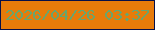 文字の大きさ：4、枠の色：050f49、背景の色：e77b0a、文字の色：69a56d 無料ブログパーツのブログ時計