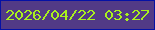 文字の大きさ：3、枠の色：0511a5、背景の色：523a86、文字の色：a9f11e 無料ブログパーツのブログ時計